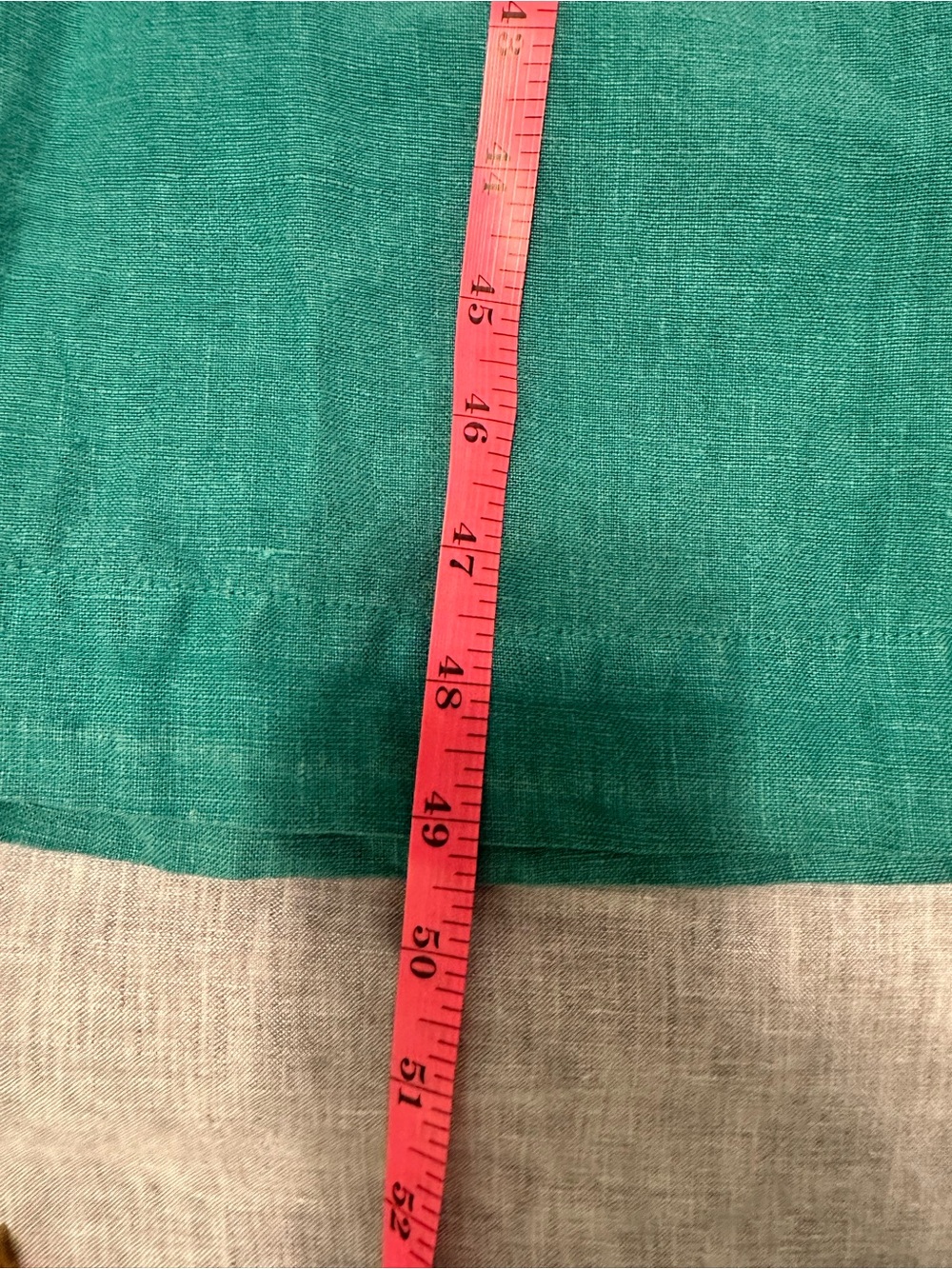 Teal 100% Linen Maxi Dress - Women’s medium - Lagenlook - Camille + Co. - Picture 10 of 12